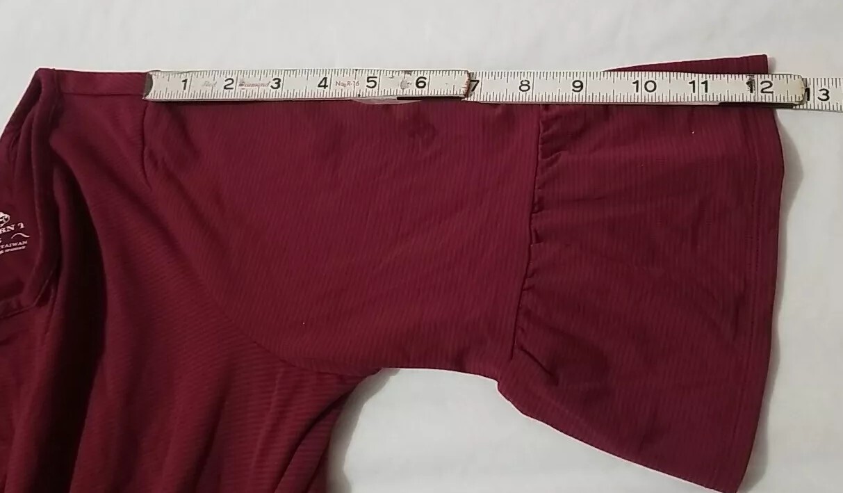 Southern Tide Whitnee Performance Dress Maroon Wine Bell Sleeve Size S USC