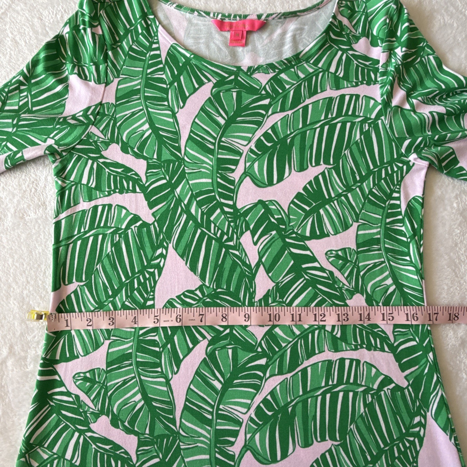 Lilly Pulitzer Maxi Morgann Maxi Dress Med Let’s Go Bananas Conch Shell Pink EUC