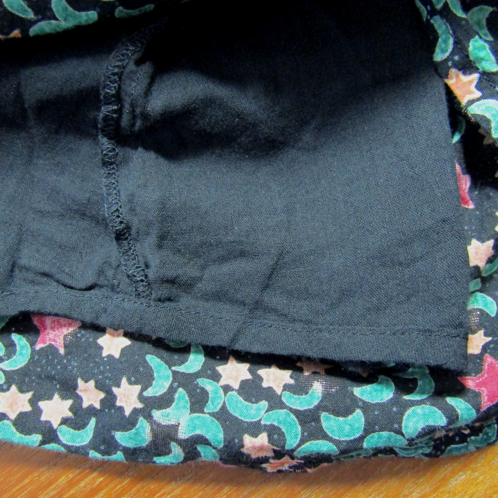 Roller Rabbit Anthropologie Fiorella Mini Dress L Celestial Black Stars Moons