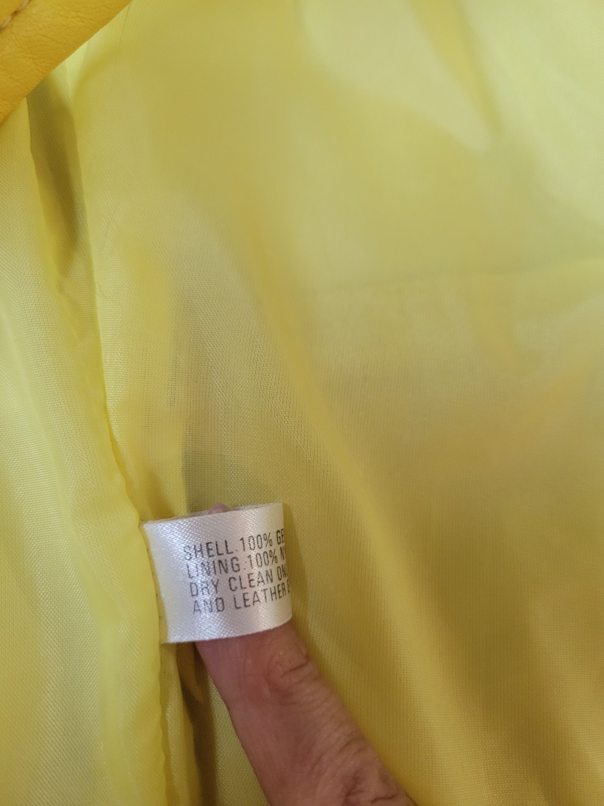 Michael Hoban North Beach Yellow Leather Shift Dress Zip Sleeveless 11/12