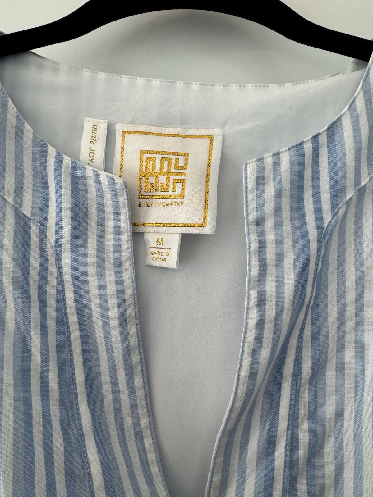 EUC Emily McCarthy Santorini Stripe Maggie Dress Size M