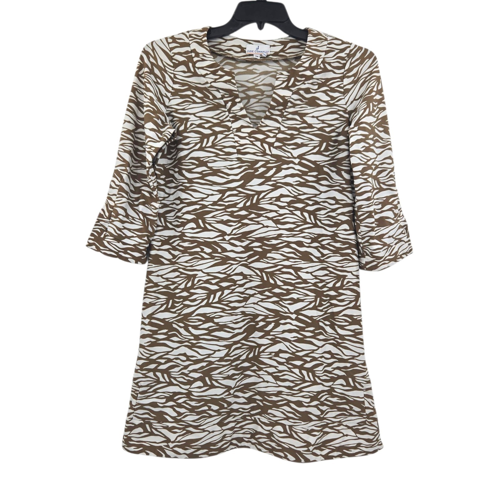 Jude Connally Women’s Leaf Print Dress Medium