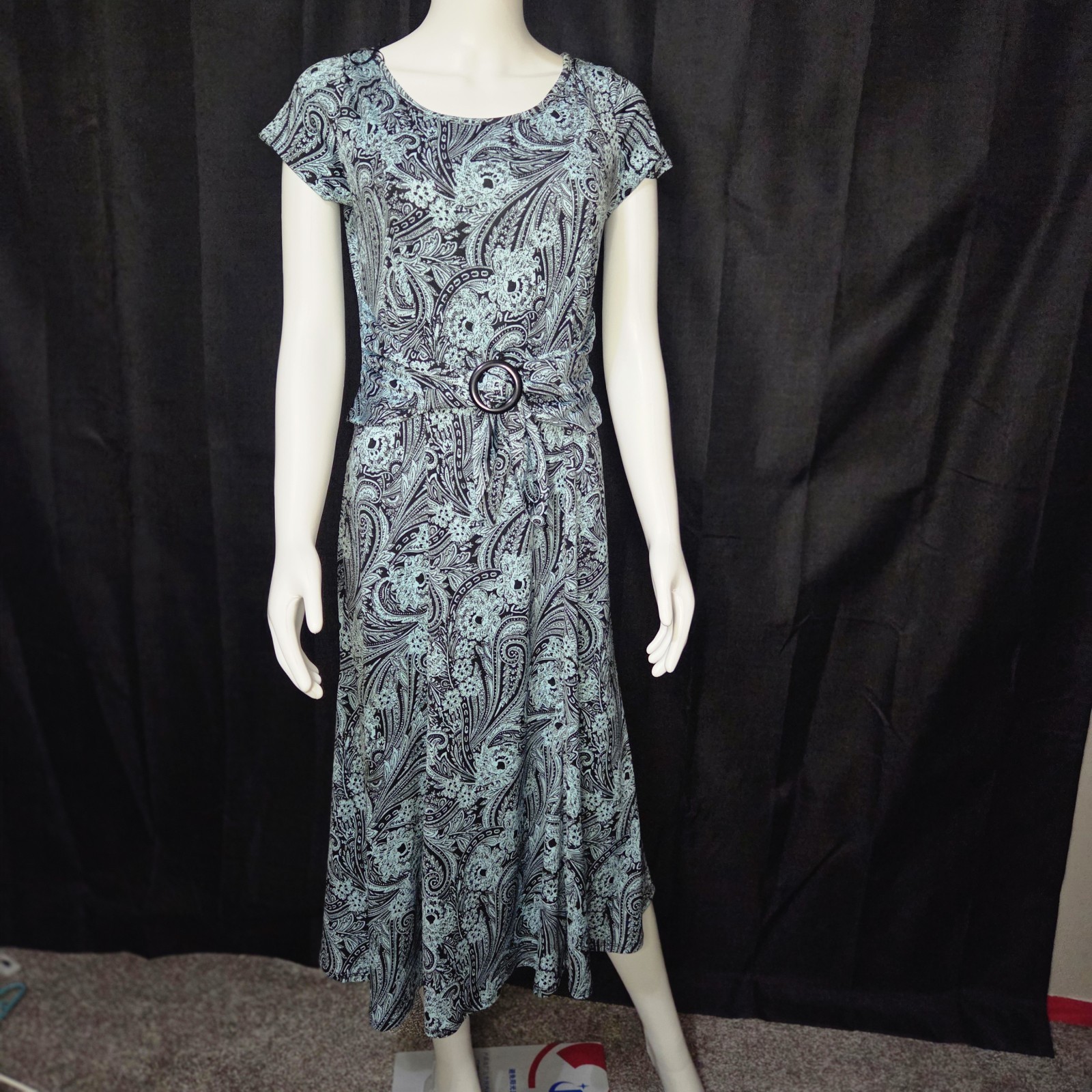 Perceptions Women’s Western Floral Paisley Flowy Lightweight Maxi Dress