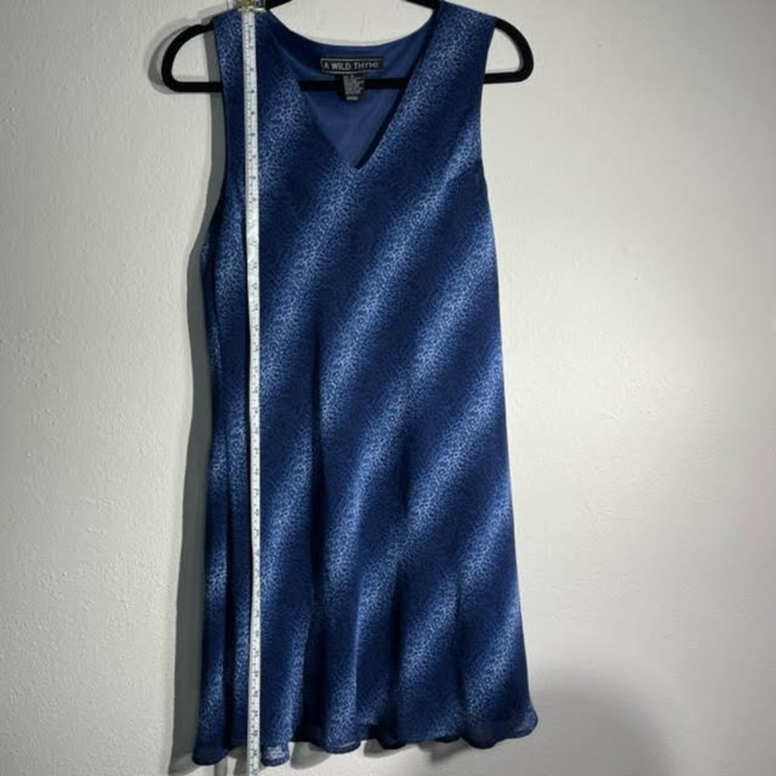 Wild Thyme Blue Ombre Leopard Sheath Dress with Shawl 16