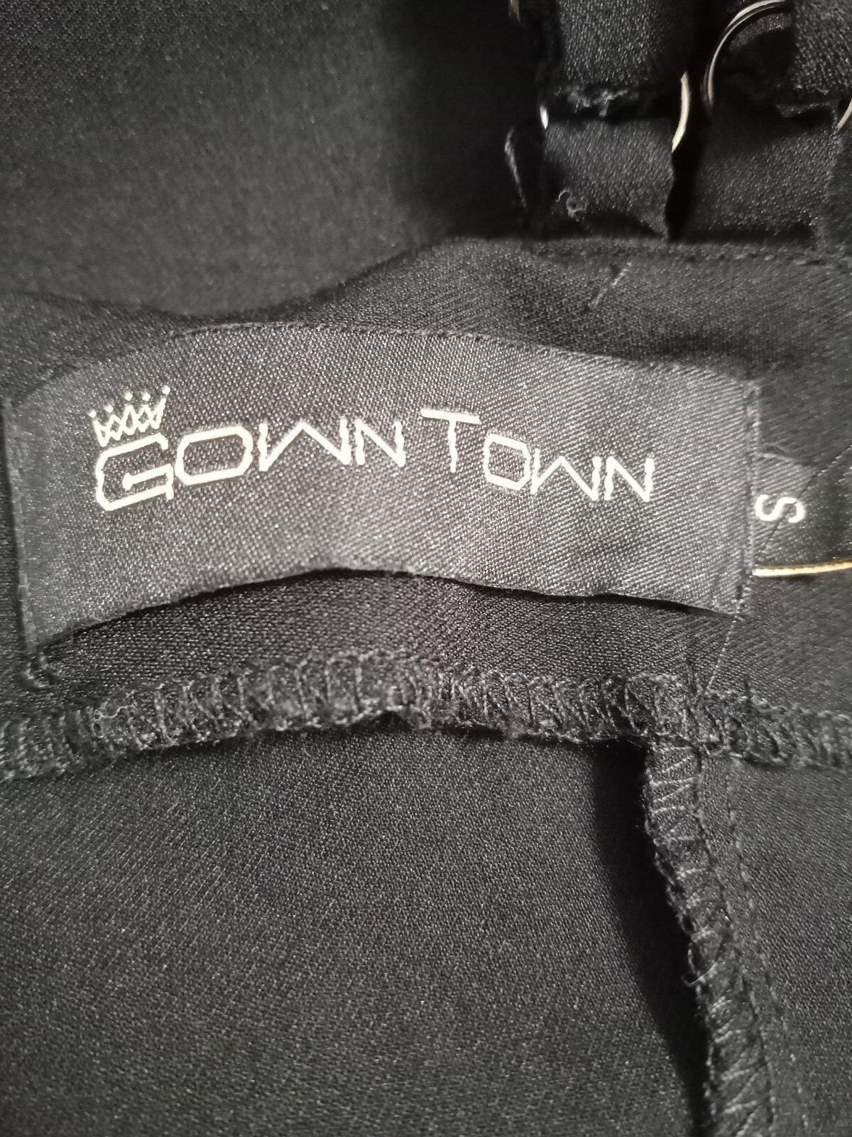 Gown Town Small Black Fit n Flare Dance Occasion Retro School Dress