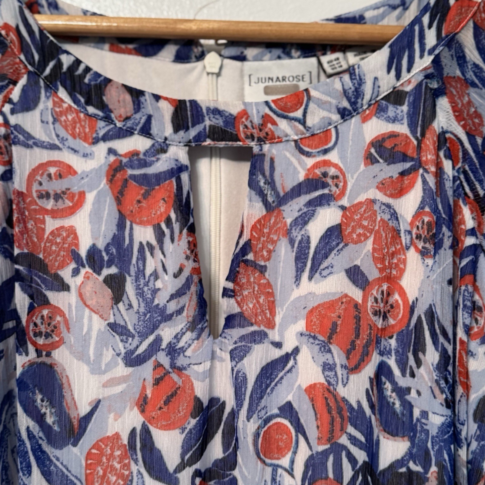 Junarose Tropical Floral Maxi Dress Women’s 18 Multicolor Resort Vacation