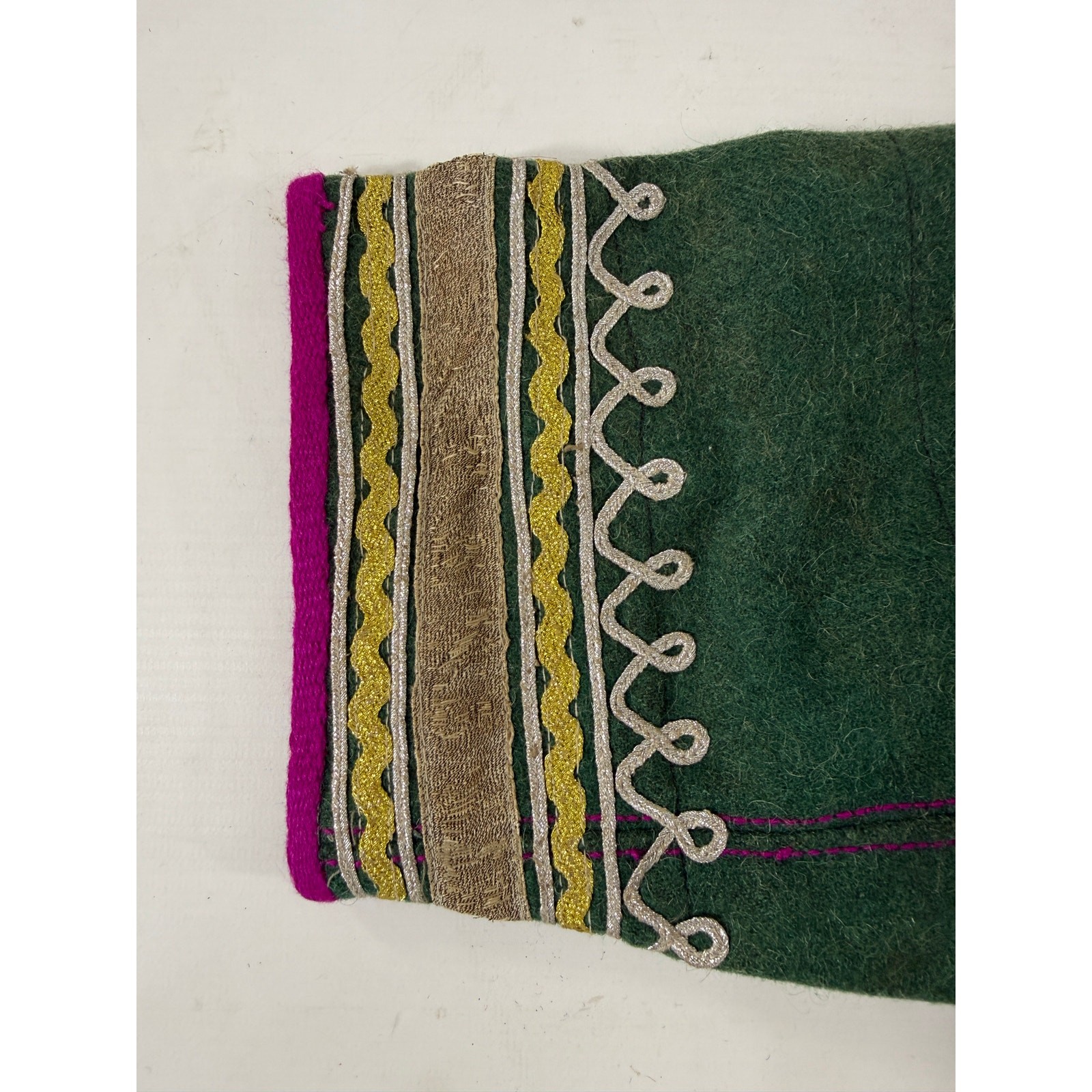 Vintage Afghan Embroidered Tribal Wool Ethnic Chapan