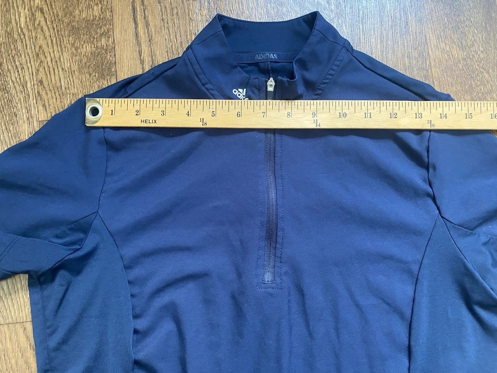 Adidas Frill Golf Dress Blue Pockets Womens Medium Recycled Materials Activewear