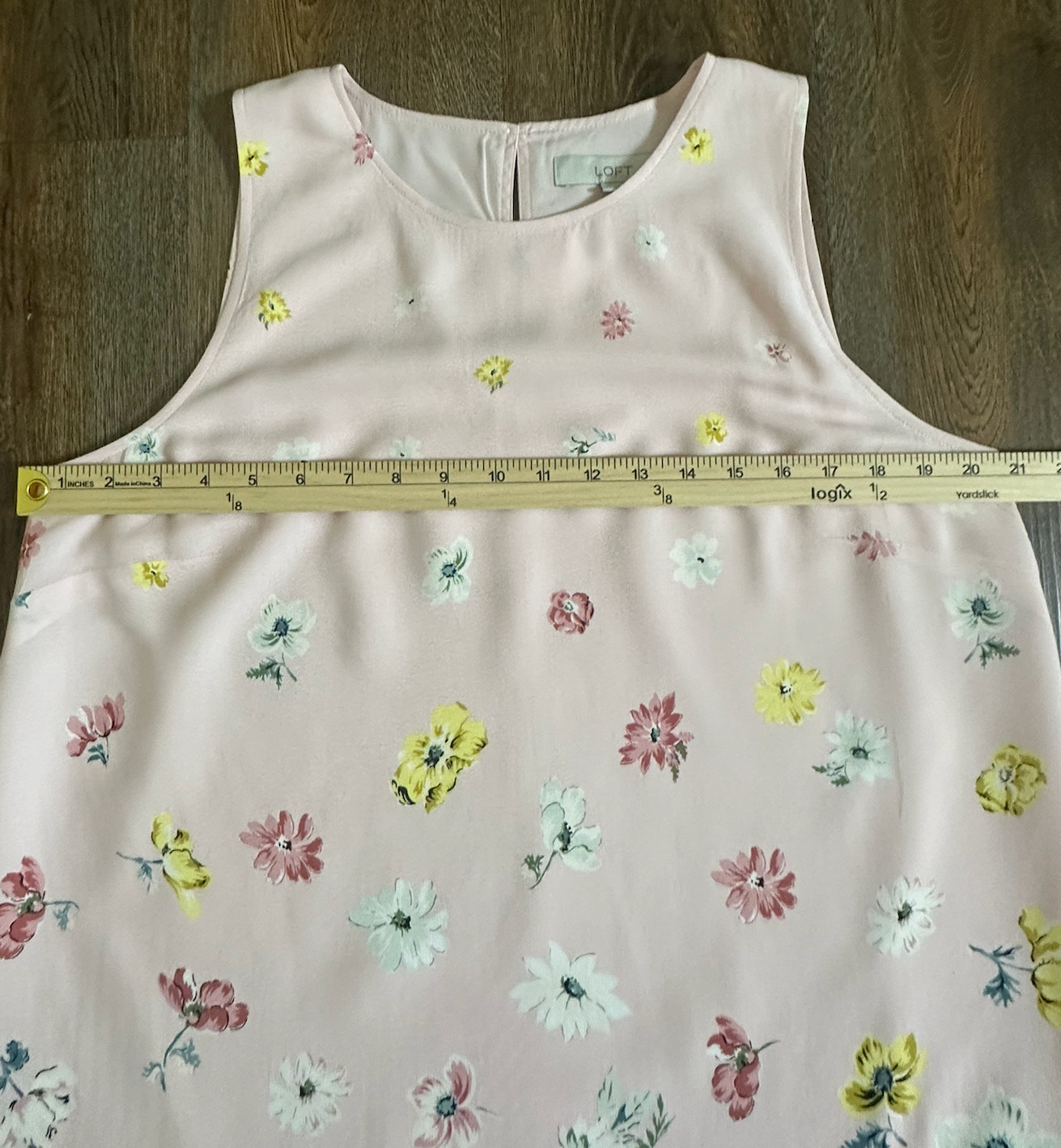 LOFT NWT Floral Shift Dress Pink Size 14 Sleeveless Lined MSRP $89.50