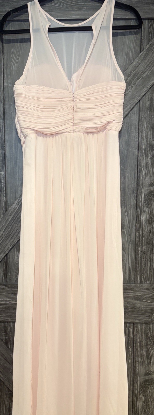 Chiffon Levkoff Sz 10 Long Event Bridesmaid Dress Hook & Eye May Need Work