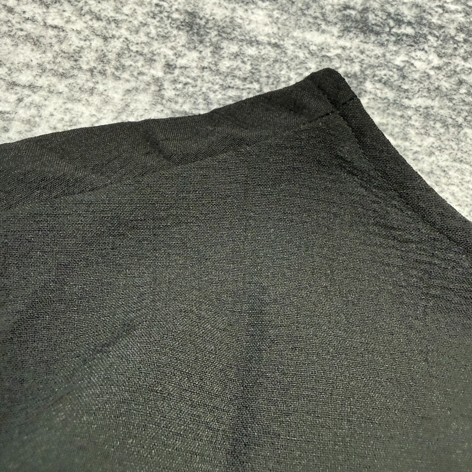 H&M Dress Womens Medium Black V-Neck A-Line Tunic Mini LBD Party Minimalist