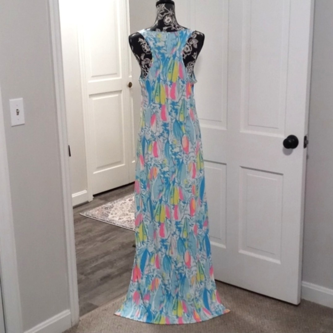 ⛵️LARGE HTF Lilly Pulitzer⛵️ – Kerri Maxi Dress