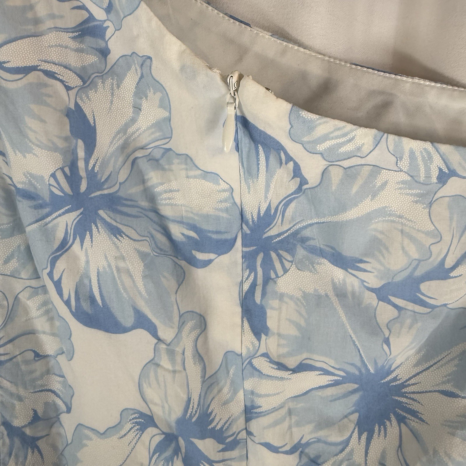HELLO MOLLY LADYLIKE ETIQUETTE MINI DRESS floral white, light blue Size: M