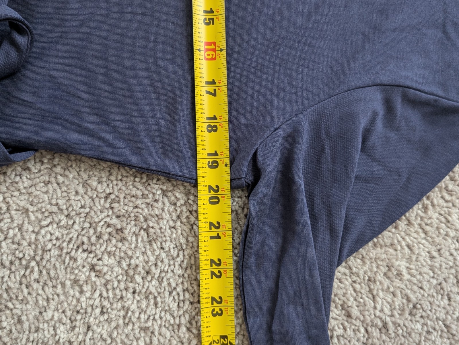 Quince 100% Silk V-Neck Jersey Midi Wrap Dress Womens Large Navy Blue NWT