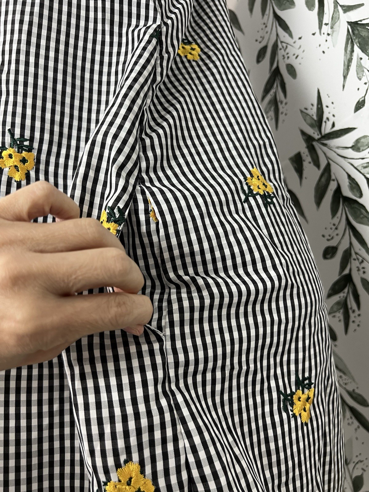 Mile Gabrielle Button Down Sunflower/Sundress Sz S Embroidery Summer Pockets