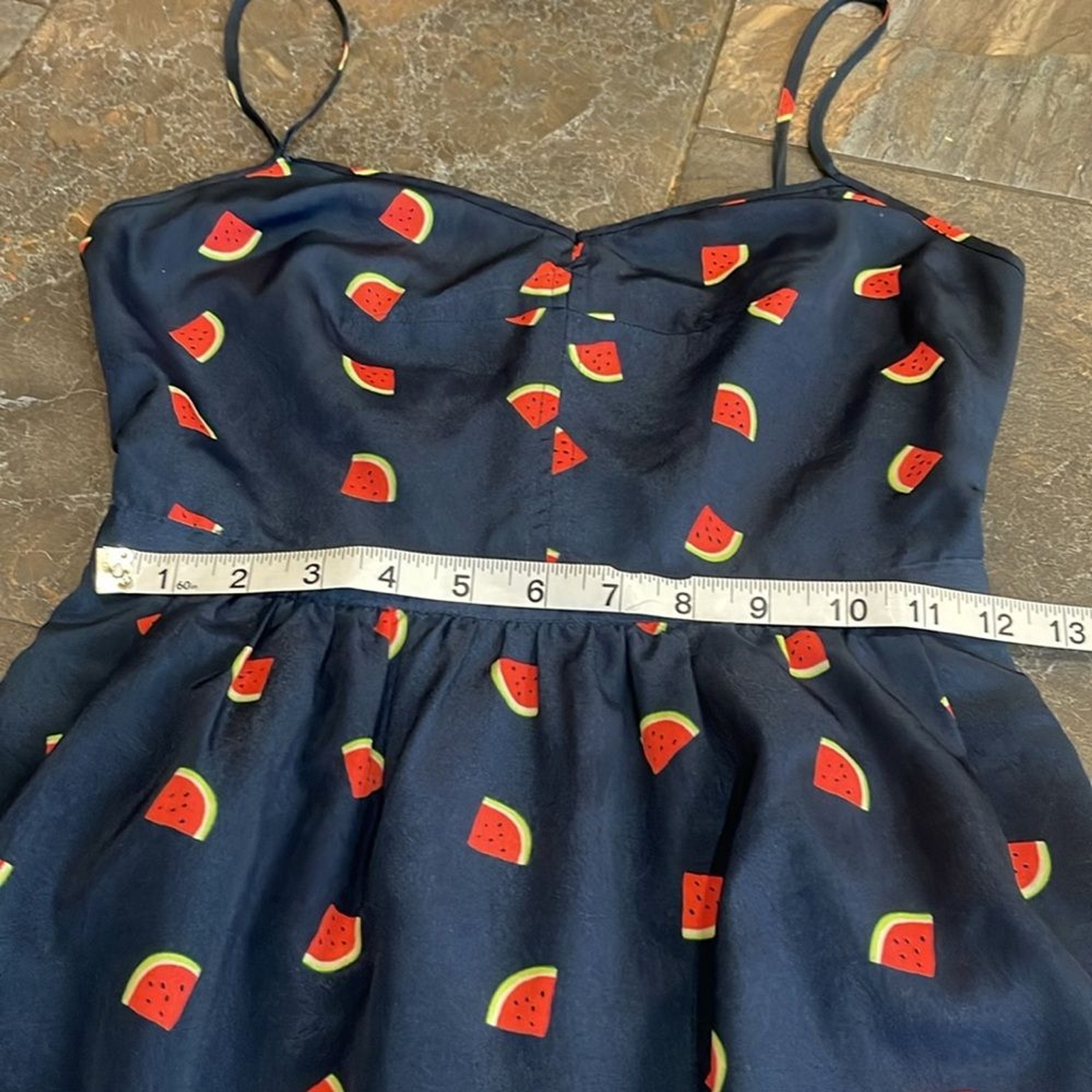 J.Crew Factory printed watermelon cami dress size 00 br br See picture for tear