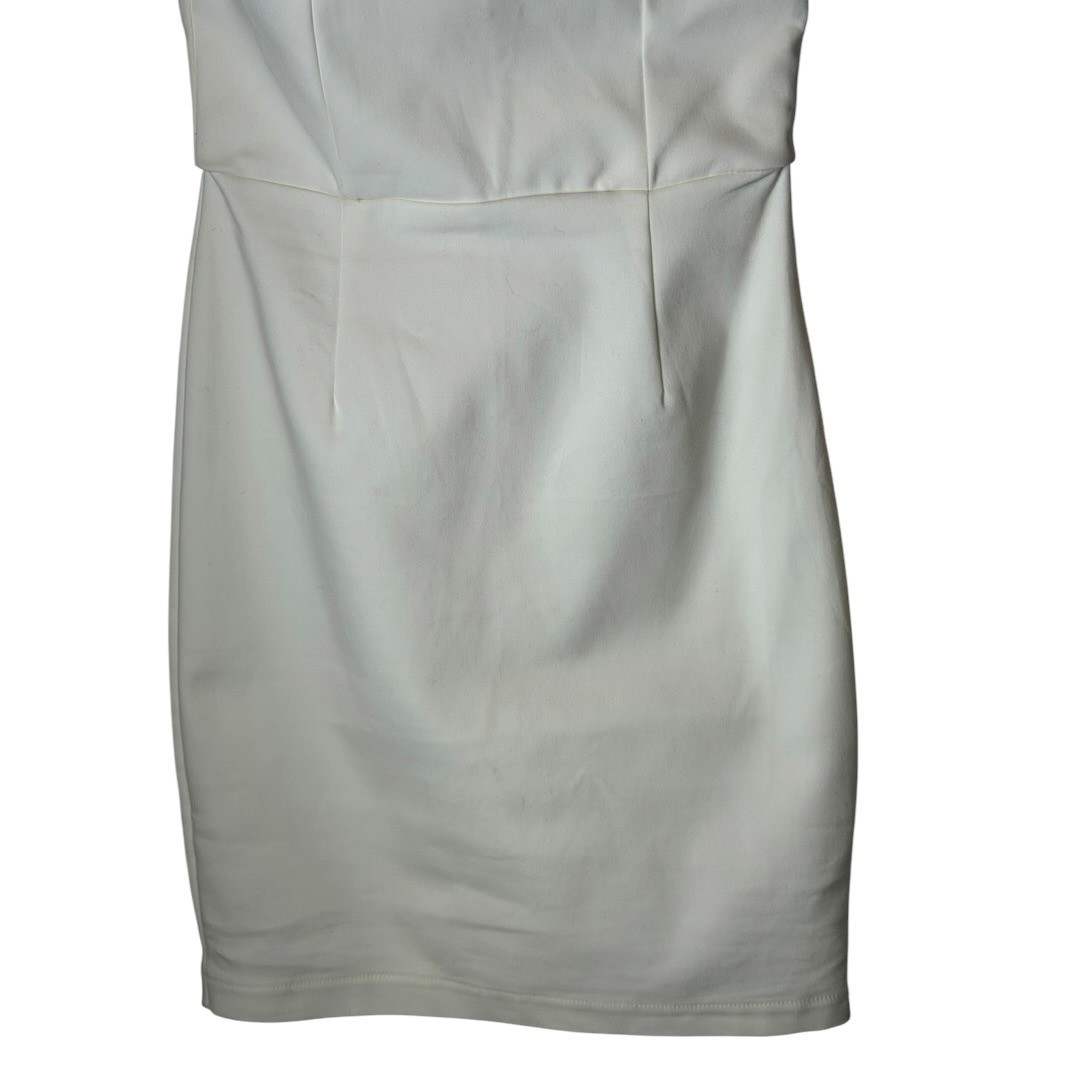 Superdown Stevie Mini Dress Womens XS White Strapless Boned Party Cocktail