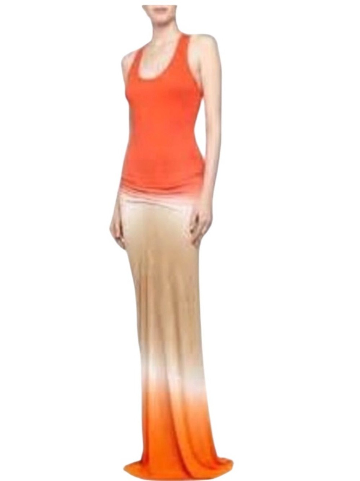 Young Fabulous and Broke Hamptons Maxi Ombre Tie Dye L Orange Cream Tan