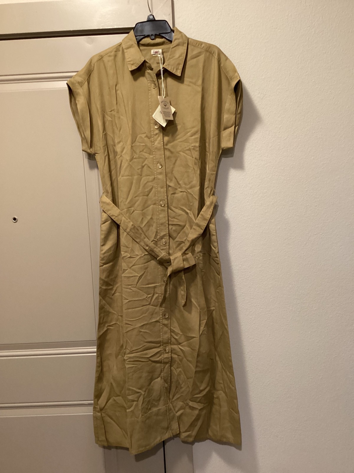 NWT Faherty Arlie Short Sleeve Shirtdress, size M, $228