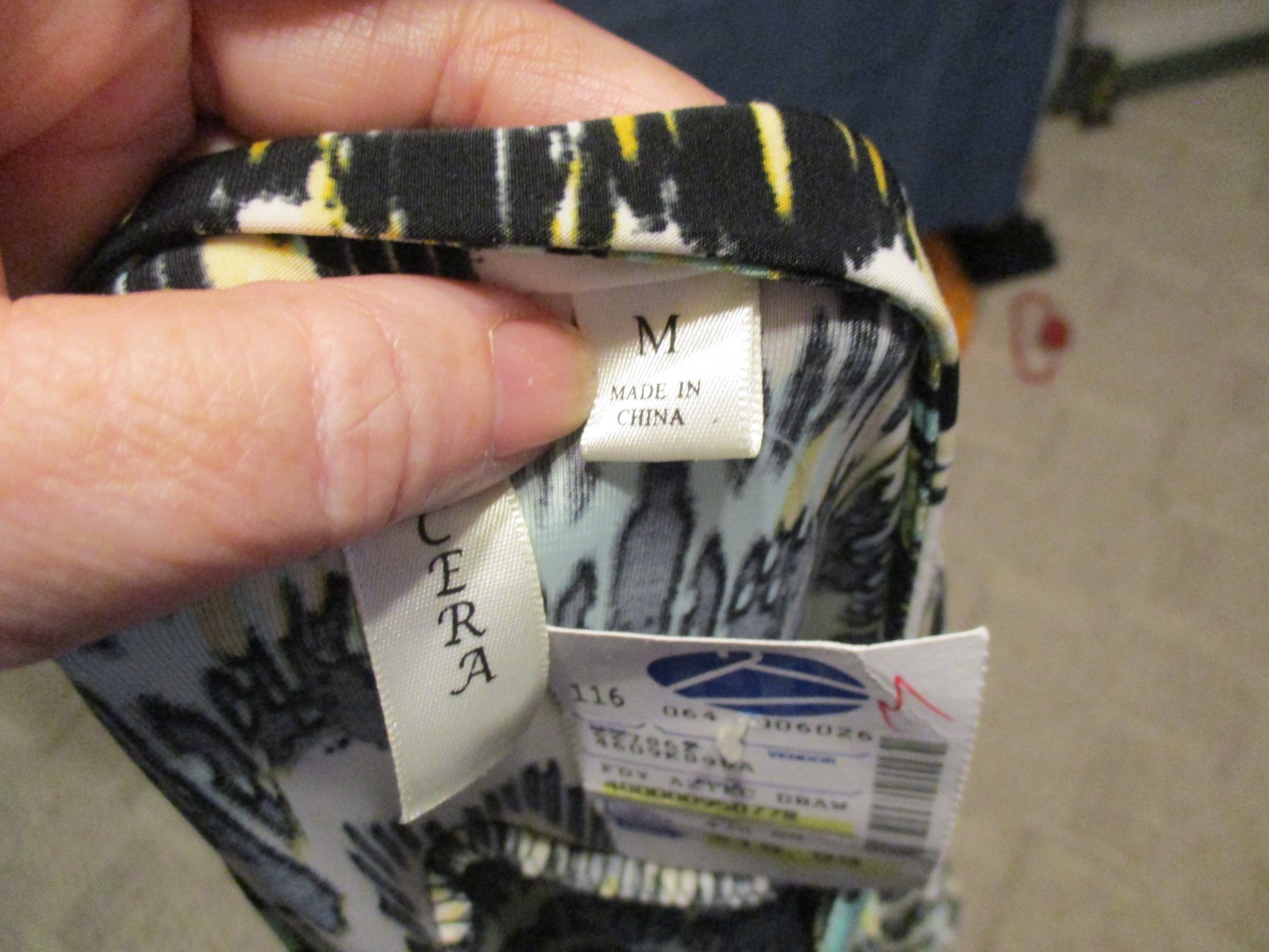 NWT Tacera Aztec Pattern Polyester Roll Tab Sleeved Dress w/Tie Belt Waist Sz. M