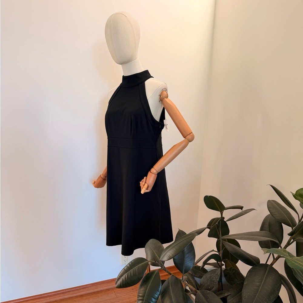 INC INTERNATIONAL CONCEPTS BLACK HALTER NECK DRESS 90’S Y2K 2000’S SLEEVELESS