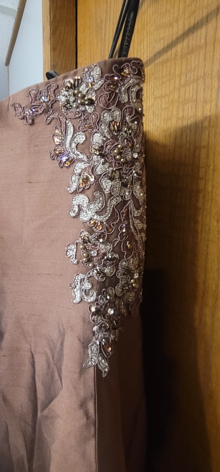 NWT Montage Botique Mon Cheri Bridal Style #26927 Dress Cocoa Size 12 Long