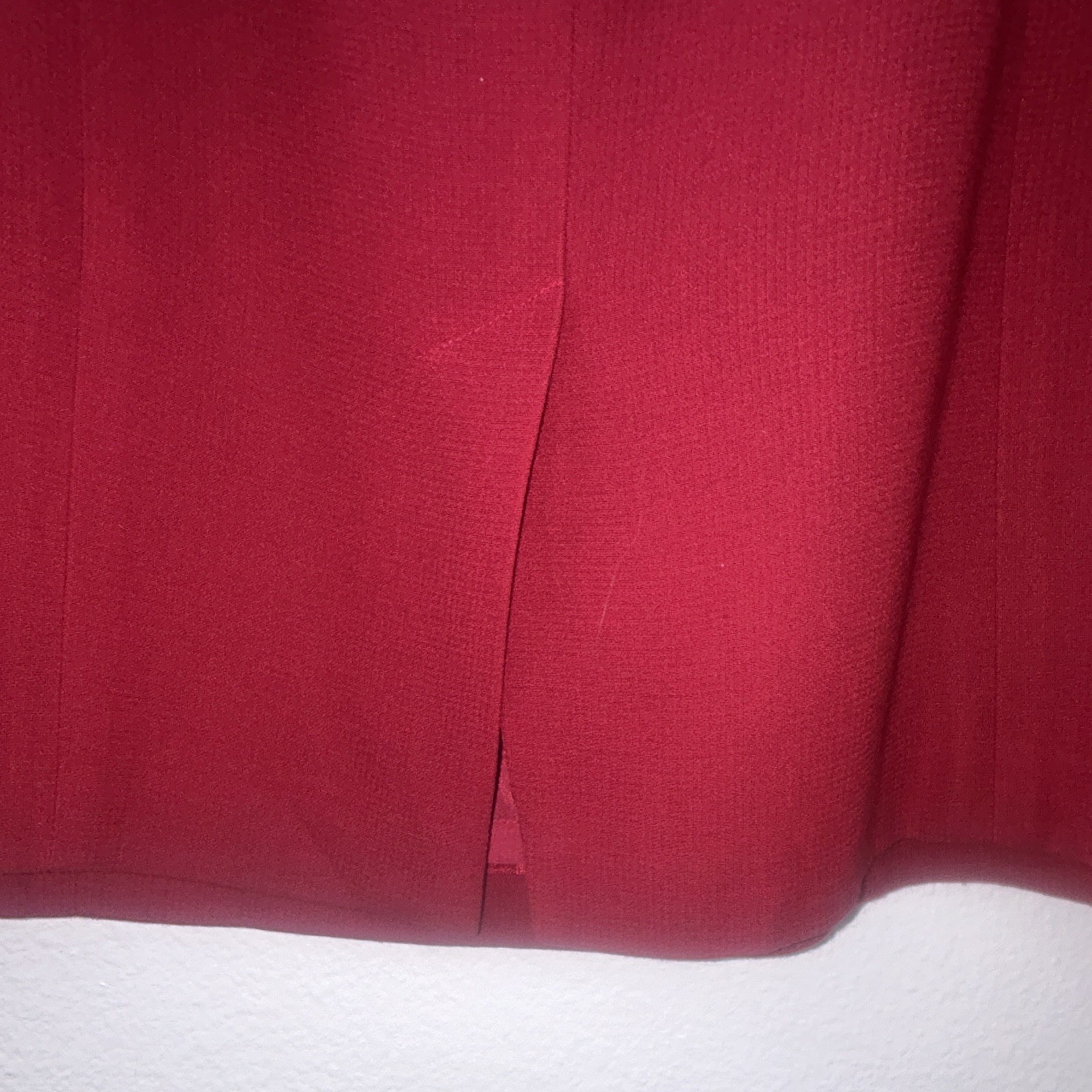 Ann Taylor Red Wool Blend, Satin-Lined Sheath Dress, Size 6