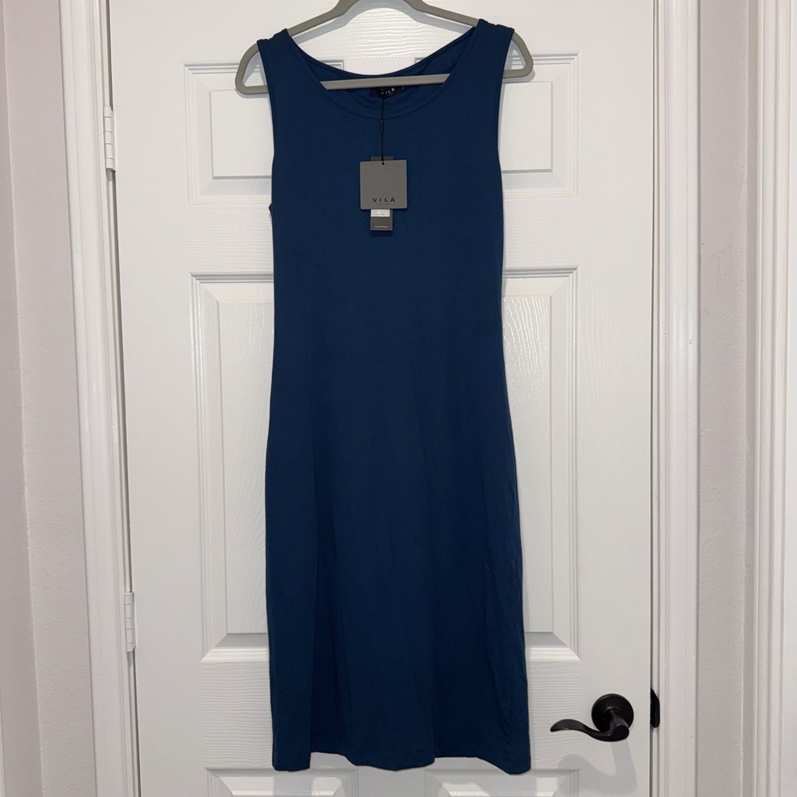 New With Tags Vila Ida Dress: Size XL, Total Eclipse Blue