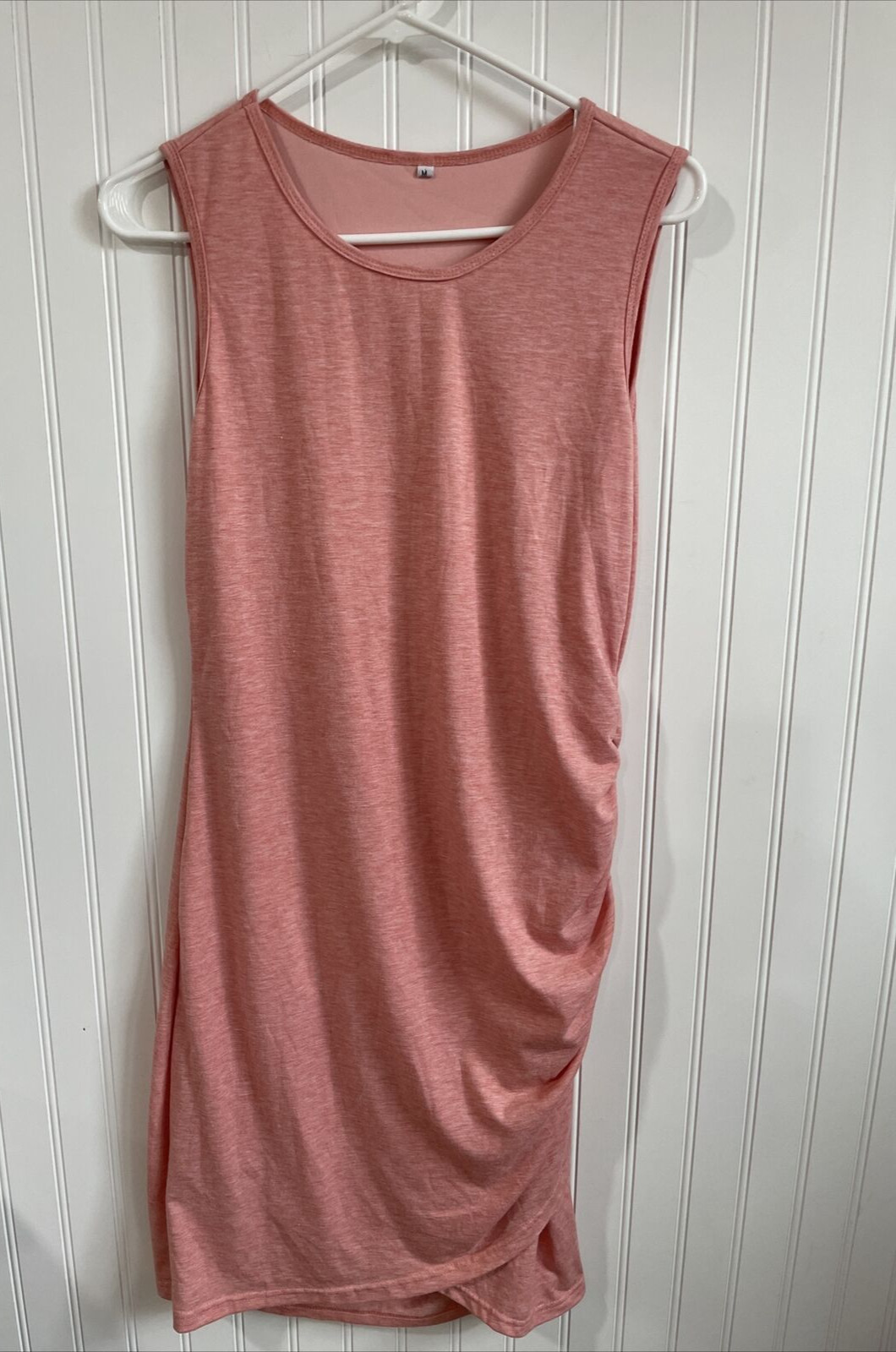 Womens Unbranded Medium Heathered Peachy Pink Tank Top Dress Lined