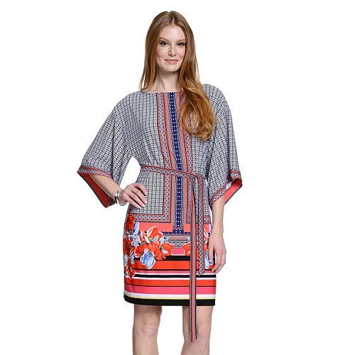 Women’s Indication Print Kimono Sheath Dress (medium) – NWT, Free Shipping