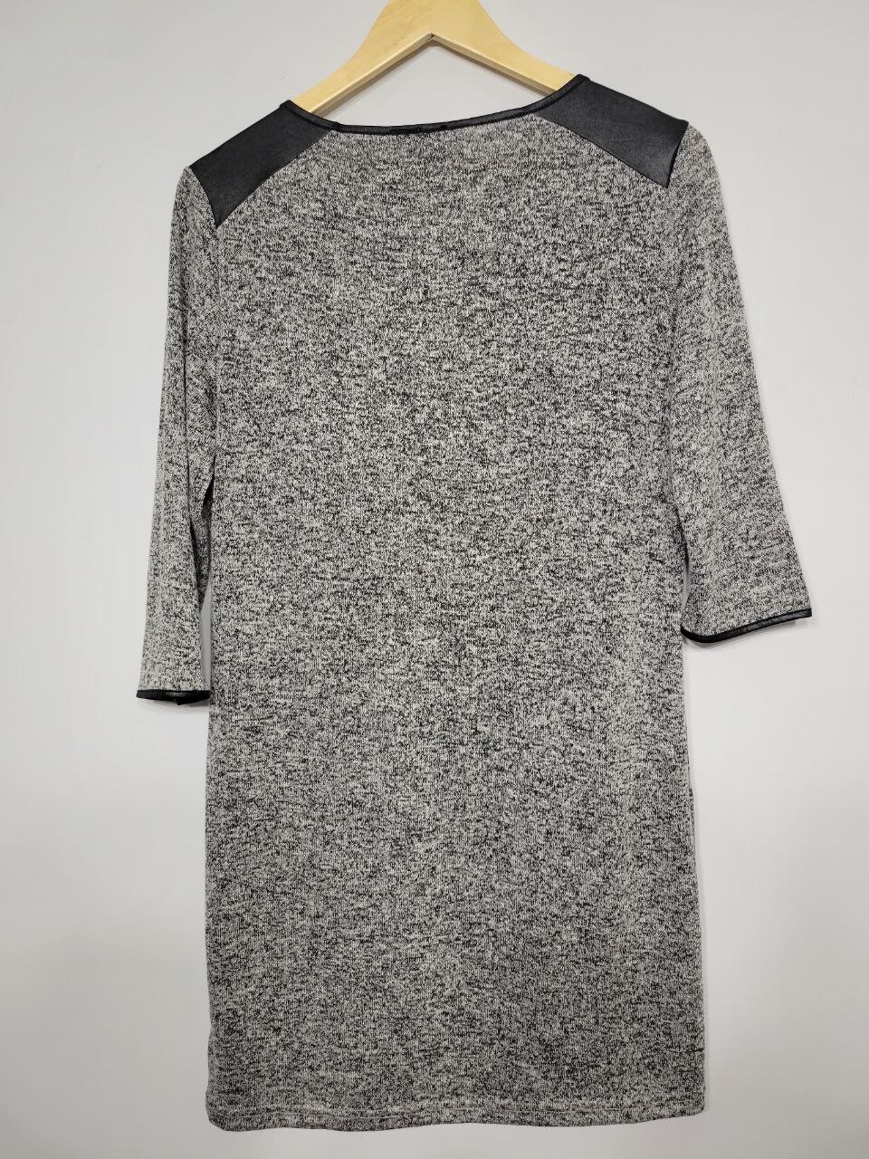 Quinn Heather Grey 3/4th Sleeve Pocket Dress, Size Small