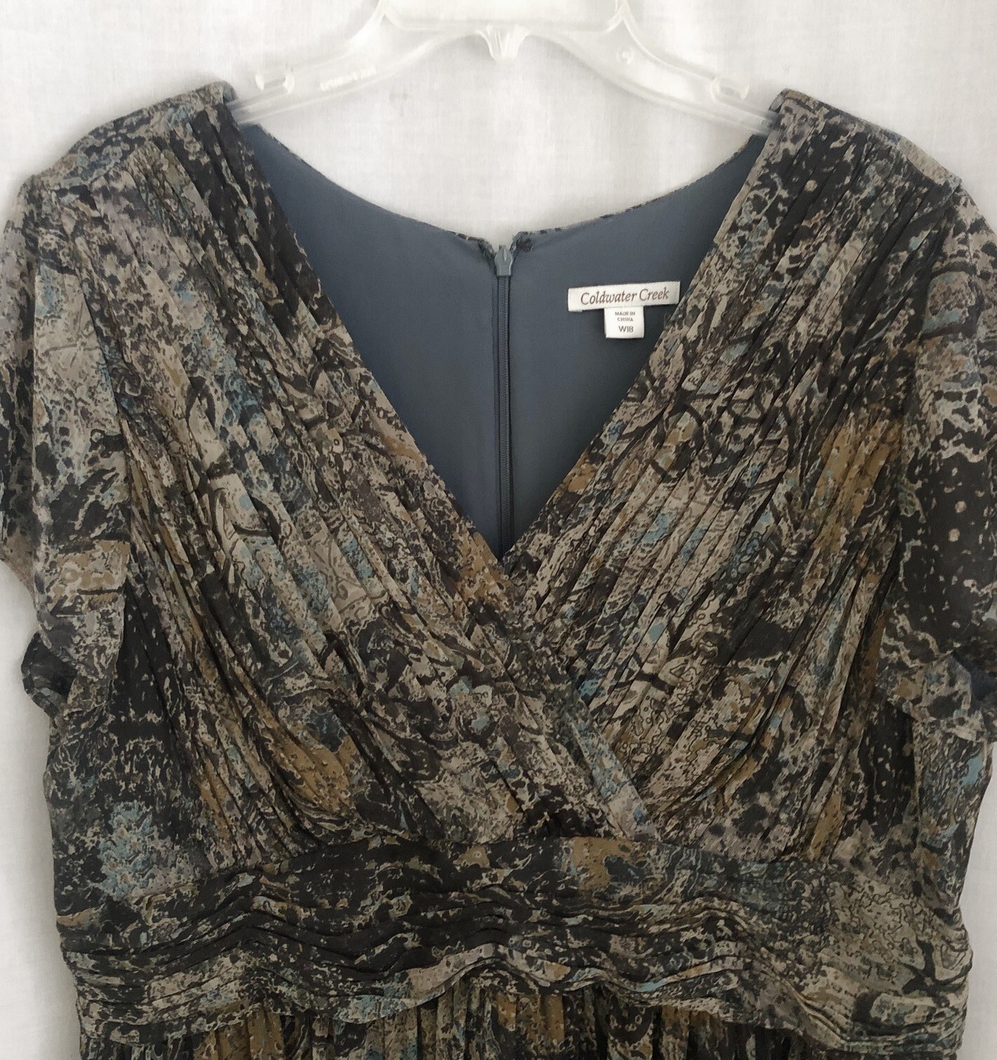 Coldwater Creek Midi Dress Size 16W-18W Vacation Evenings Anytime