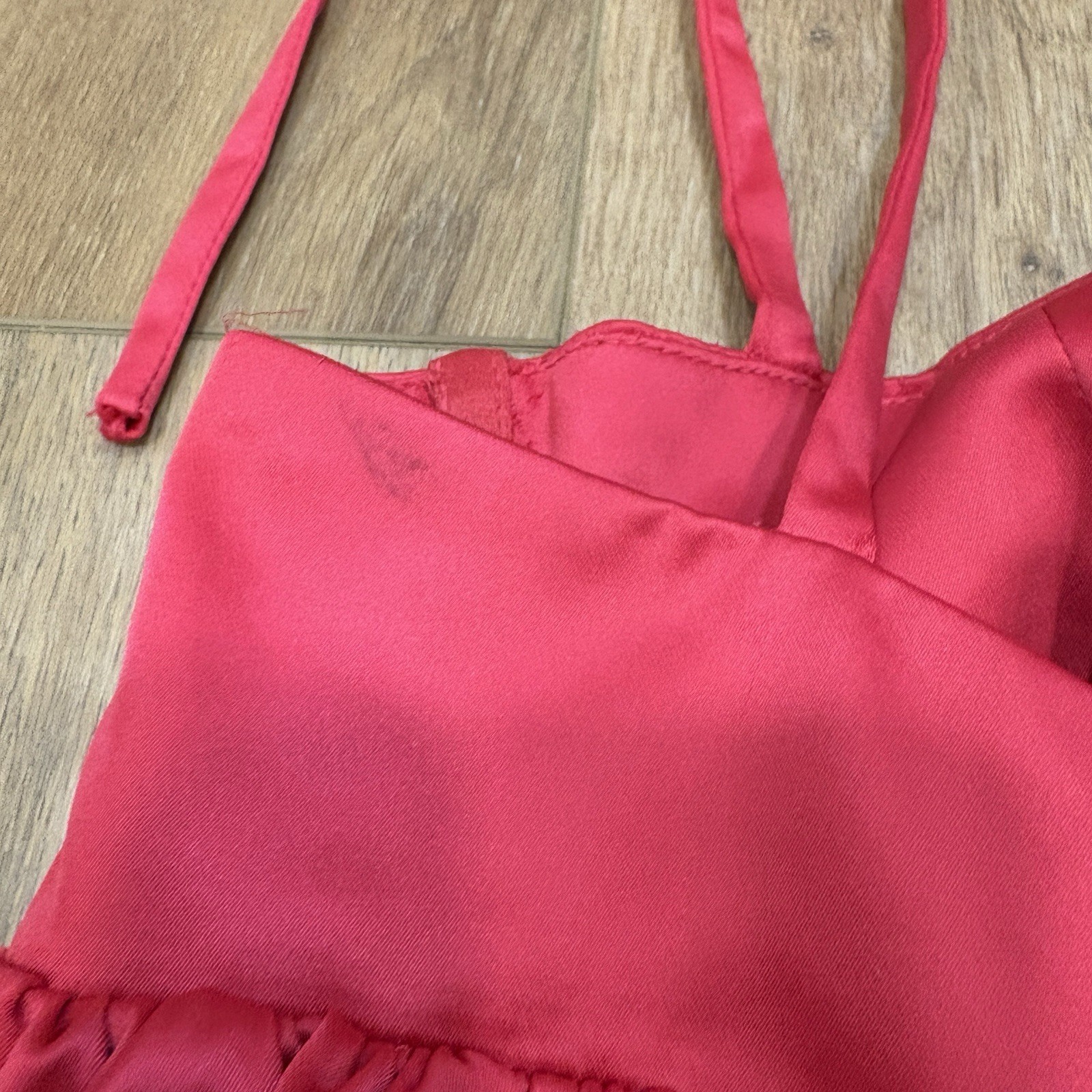 🌟LOVERS AND FRIENDS🌟 AMABELLA MINI SATIN CORSET BABYDOLL DRESS PINK SZ S