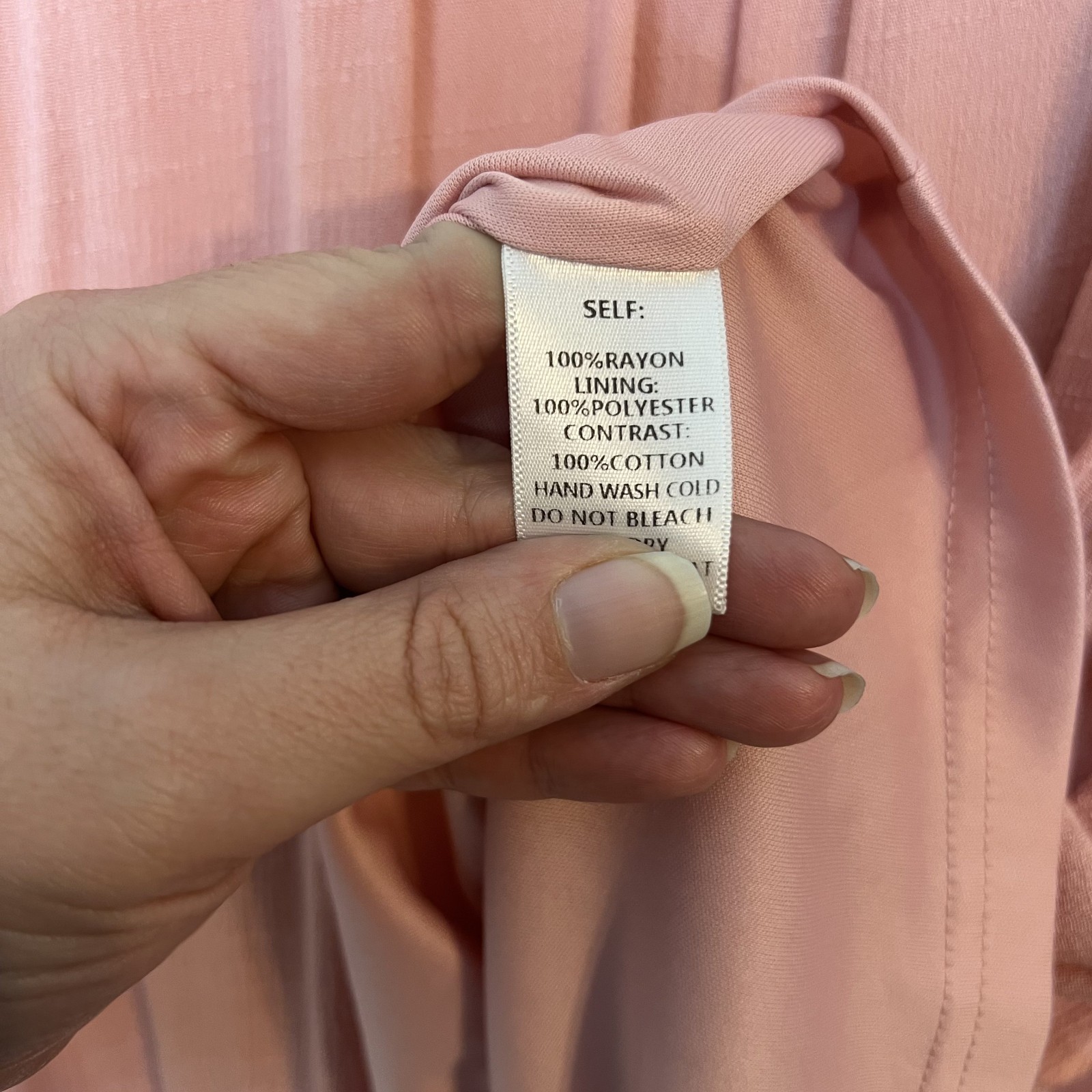 Womens Crinkle Crotchet Shift Dress Medium Pink Cream Bohemian Romantic Dainty