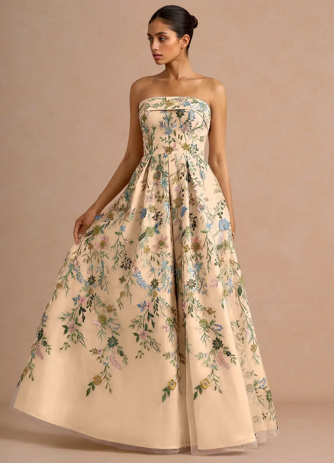 Azazie Evangeline Light Green Maxi Dress Elegant Atelier Gown | Floor Length