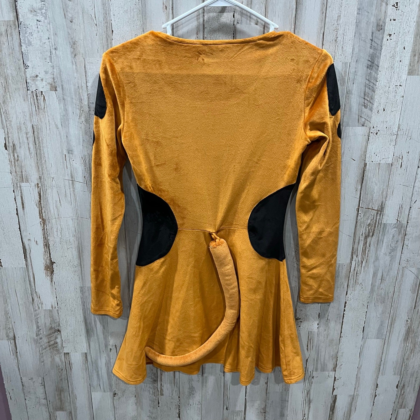 Scooby Doo Velour Mini Dress Tail Cosplay Costume Womens Size XS Halloween Sexy