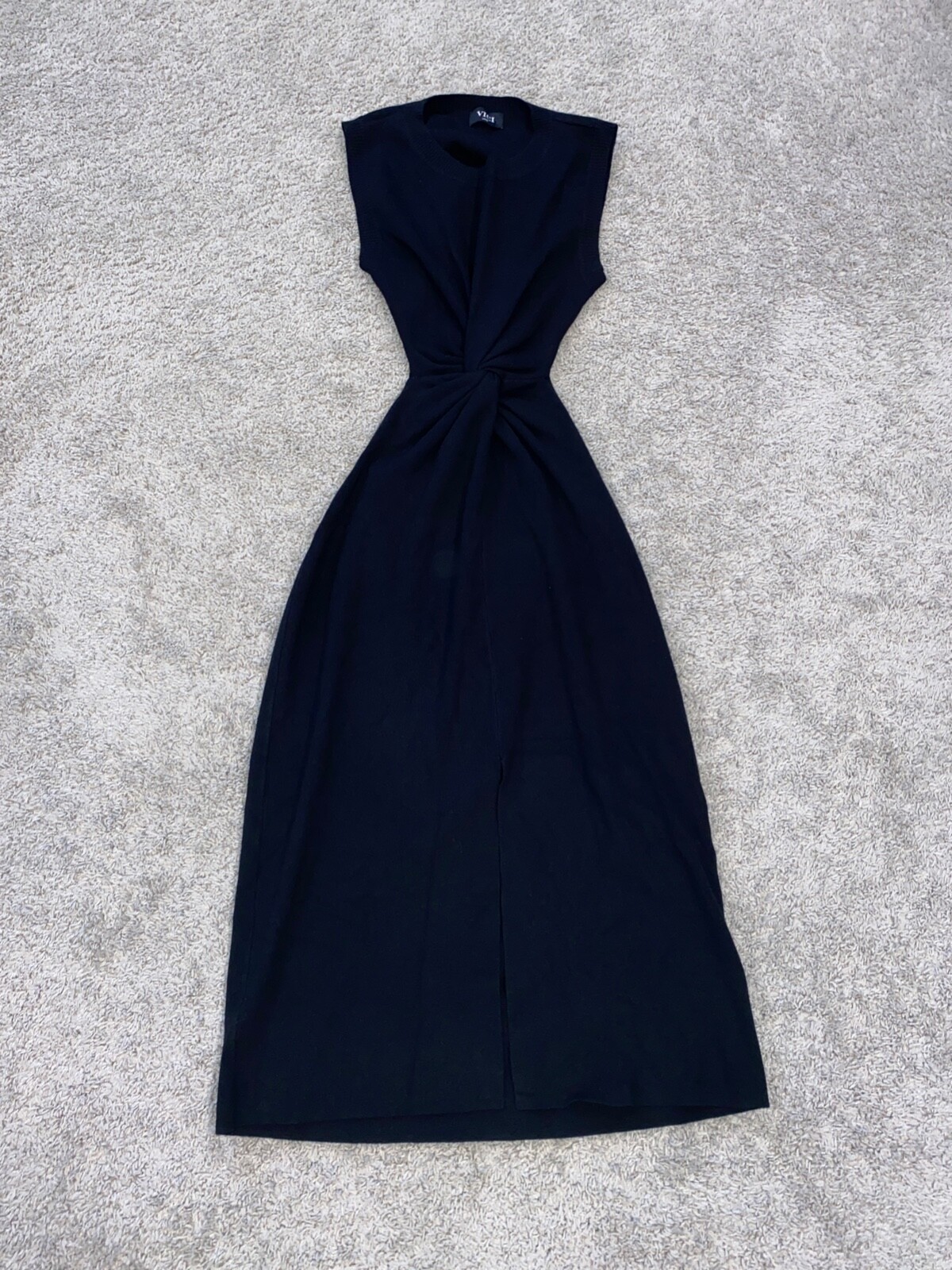 Vici Cut Out Sleeveless Dress Size Large Black Open Lower Back (6)