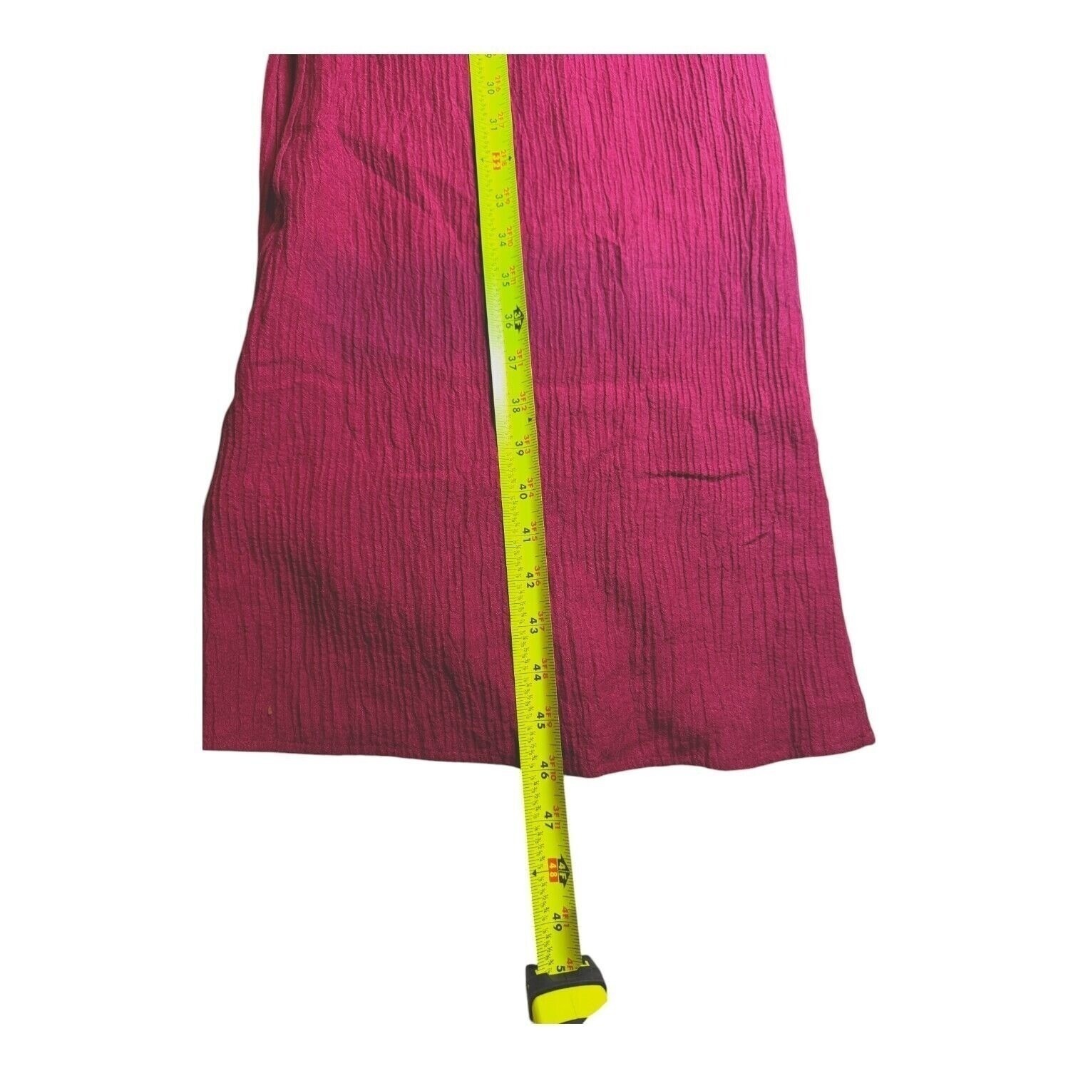 Soft Surroundings Everly Guaze Berry Midi Dress Sz Large Lagenlook New W/Tags