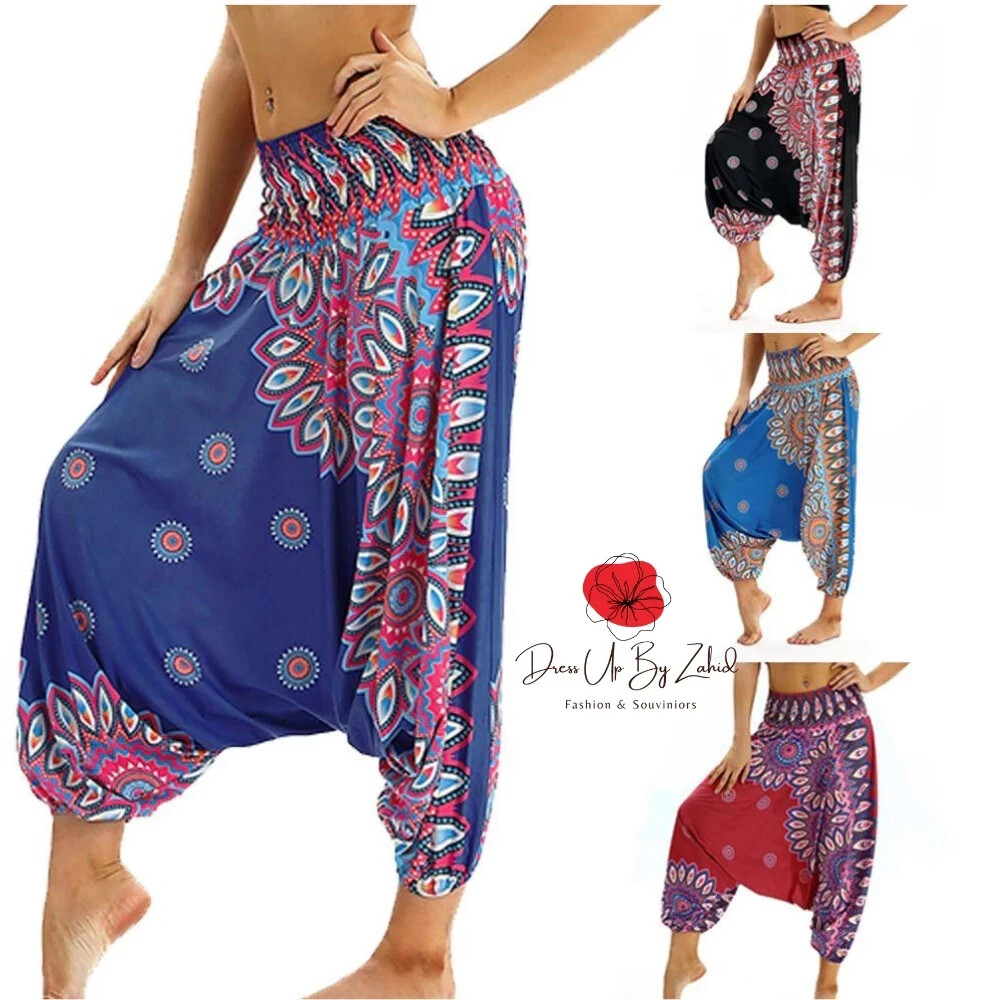 Magical Low Cut Aladdin Pants can be converted into a jumpsuit. Get 3 pieces