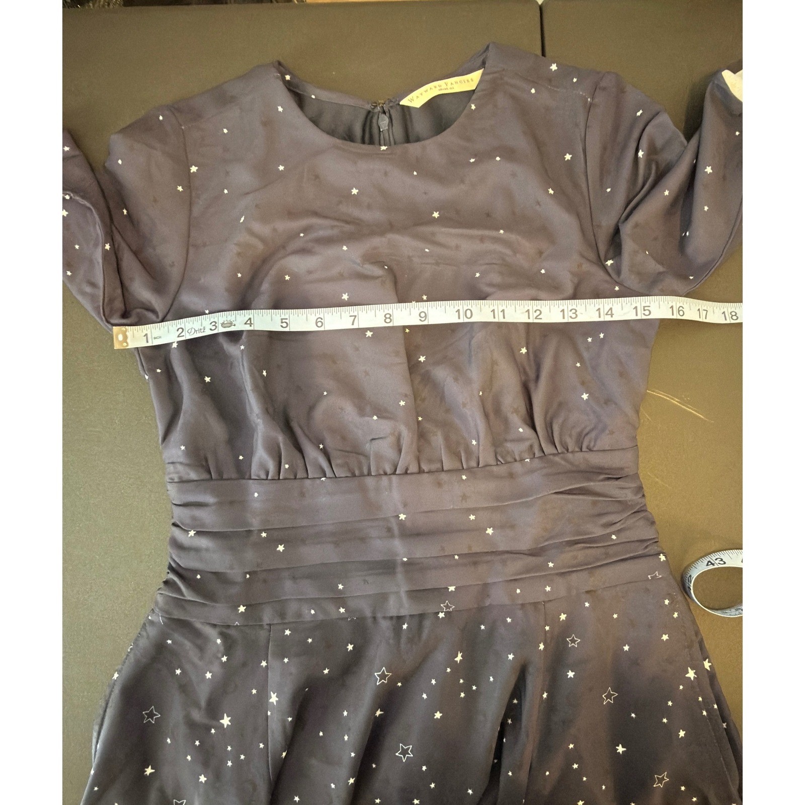 Wayward Fancies Dress Celestial Whimsy Stars Planets Moon Fit & Flare Black XS/2
