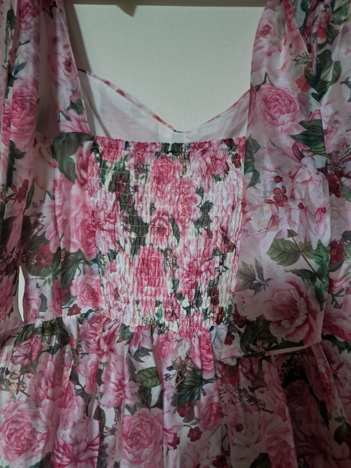 Sofie The Label Floral Tie Strapp Shoulder Tiered Floral Mididress Sz. S