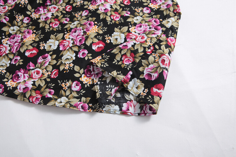 Vintage 50s 60s 70s Swing Retro Rockabilly Dress Cotton Floral Ball Party Dress