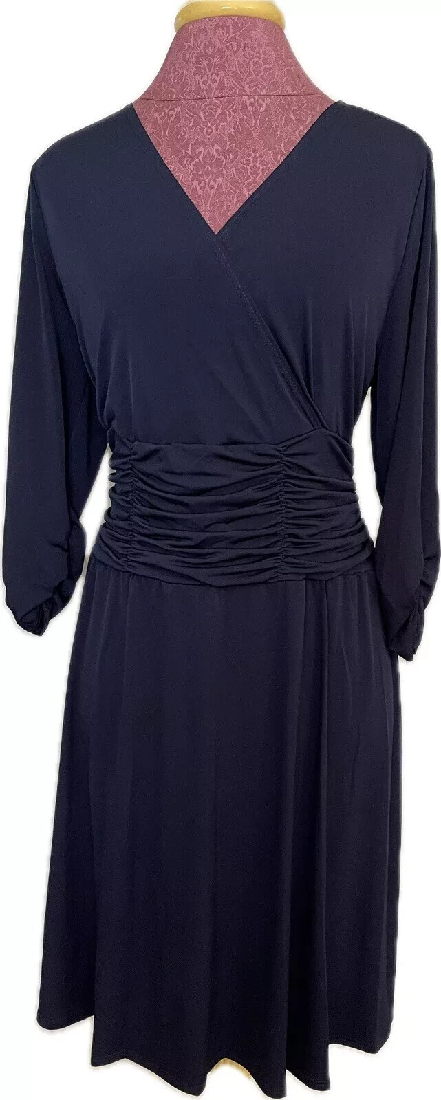 NY Collection Women’s Navy Dress Size 1X Retail $70