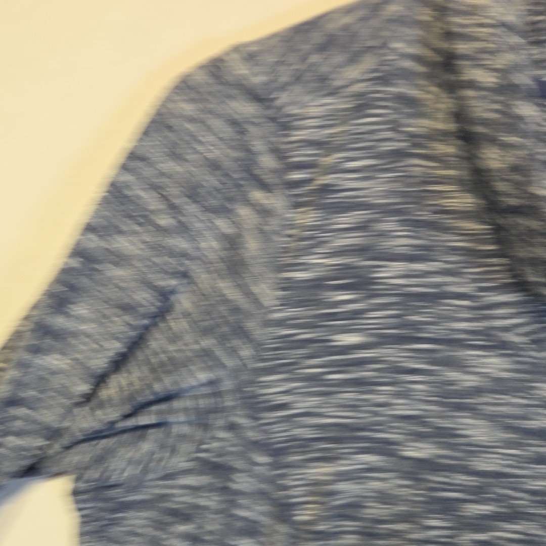 CHRIS McLaughlin Womens Size 12 Blue Space Dye Knit Dress Cowl Neck Pockets
