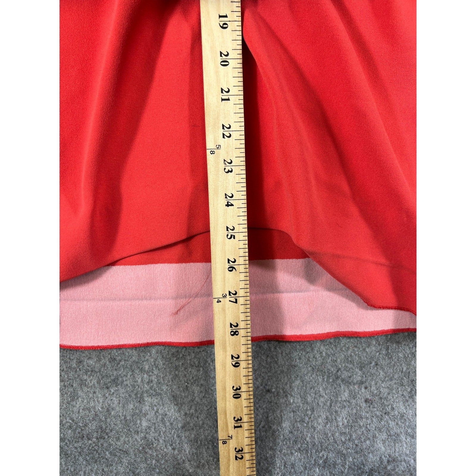 Roland Mouret Red Sleeveless Cut-Out Back Midi Dress Minimalist France Size 6