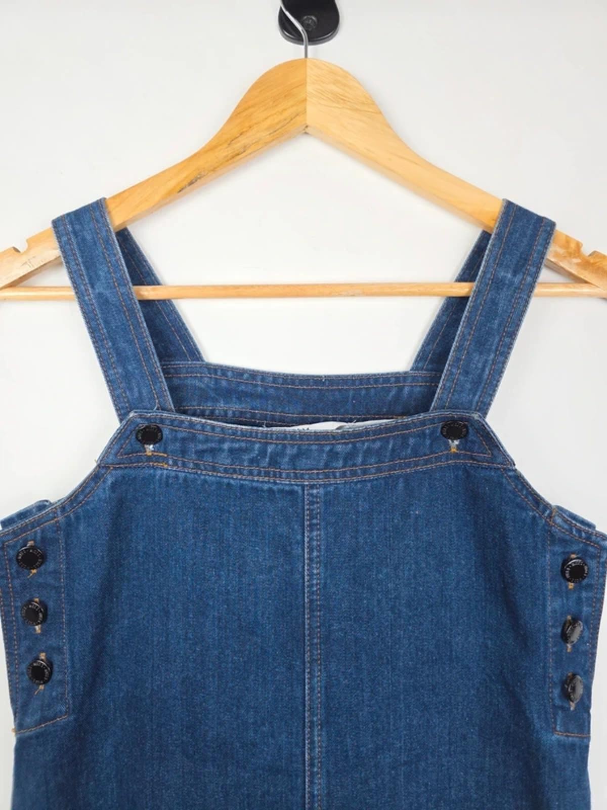 Miss Selfridge Denim Mini Dress Size 8 | Pinafore Dungaree Dress | Blue