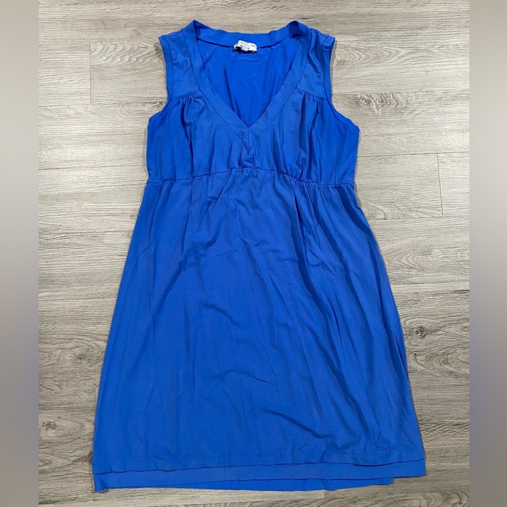 Shan Made in Canada Blue Resort Sleeveless Dress