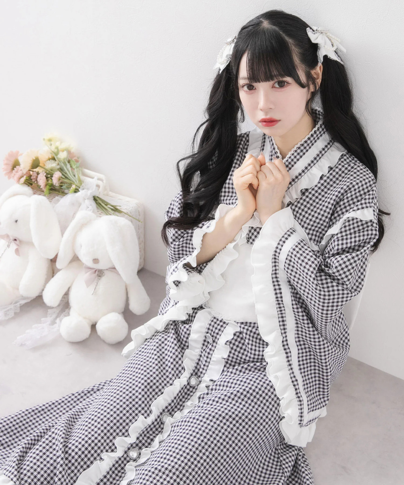 BULK BUY Ruffled Ribbon Tiered Yukata Jirai New