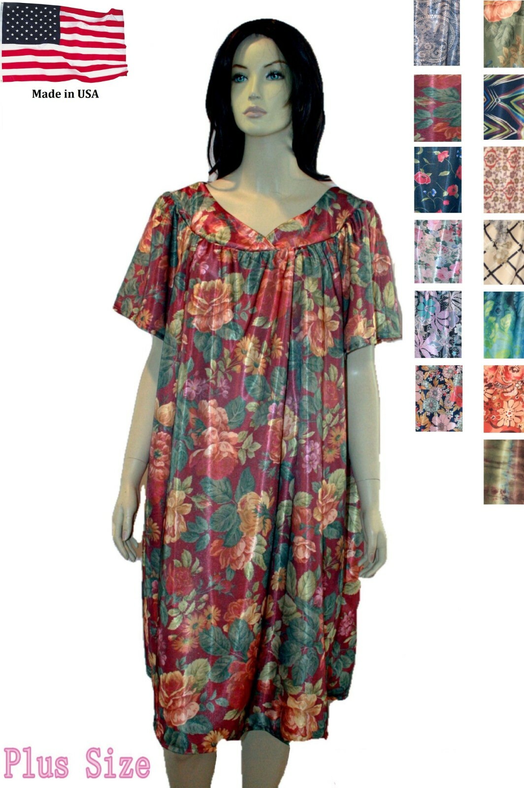 Women’s Dress MuMu Plus Size 1X 2X 3X 4X Assorted Colors