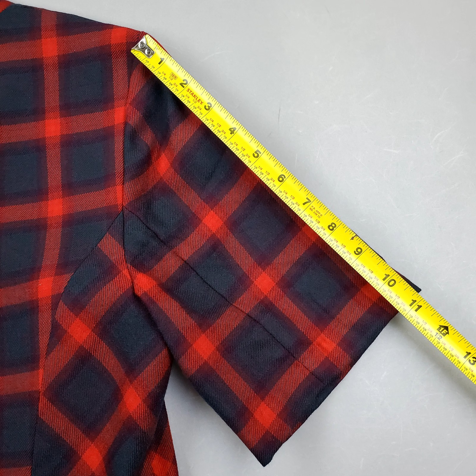 Pendleton 100% Wool Red Plaid Cunningham Tartan Jumper Lined Dress USA Made 14